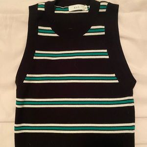 A.L.C striped crop top